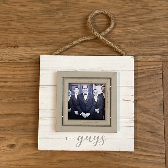 Mud Pie The Guys Wooden Picture Frames, NWT - Picture 3 of 8